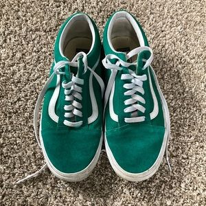 MENS Old Skool Style Ultra Marine Green Vans Sneakers